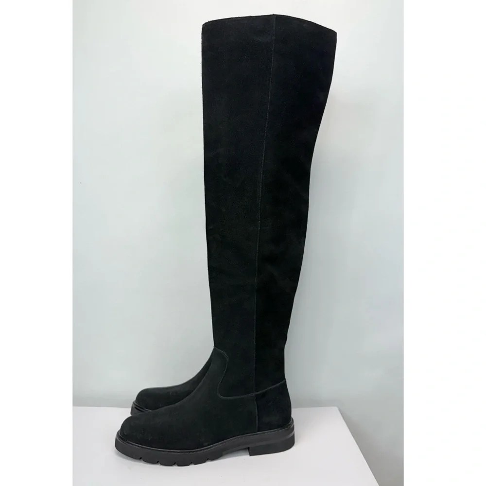 New Stuart Weitzman Chicago Suede Over The Knee Boots Sz US 7